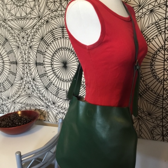 Green and Leopard Print Satchel Bag - Picture 1 of 4